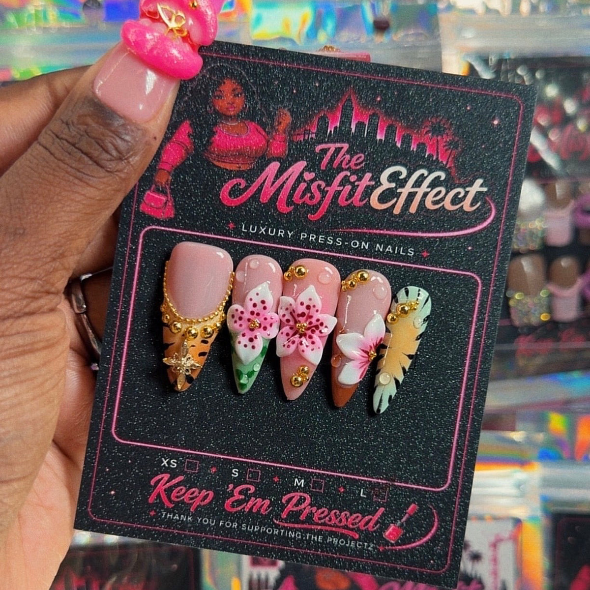 Passport Pookie | Stiletto Press-On Nails