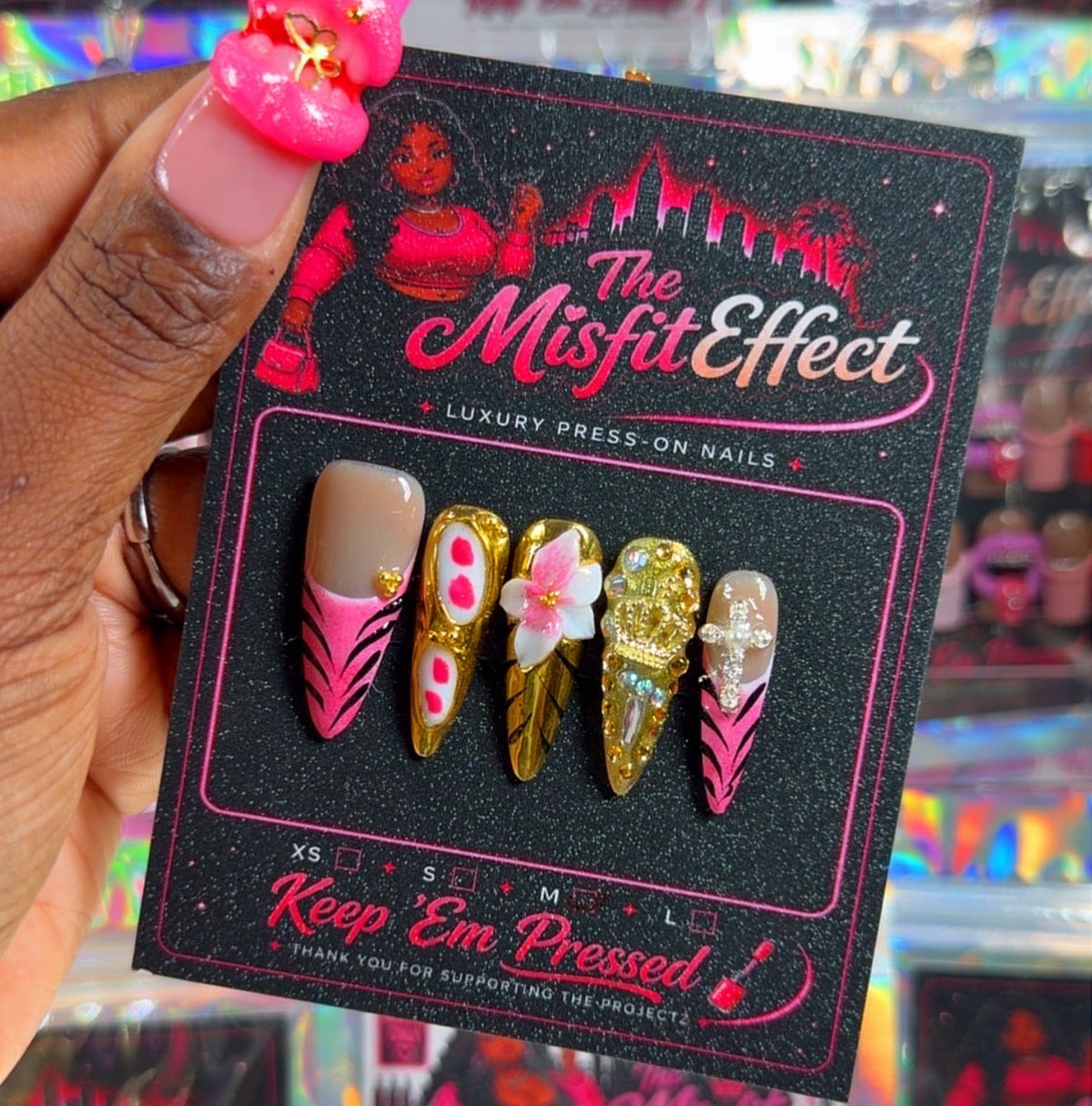 Rich Bitch Safari | Stiletto Press-On Nails