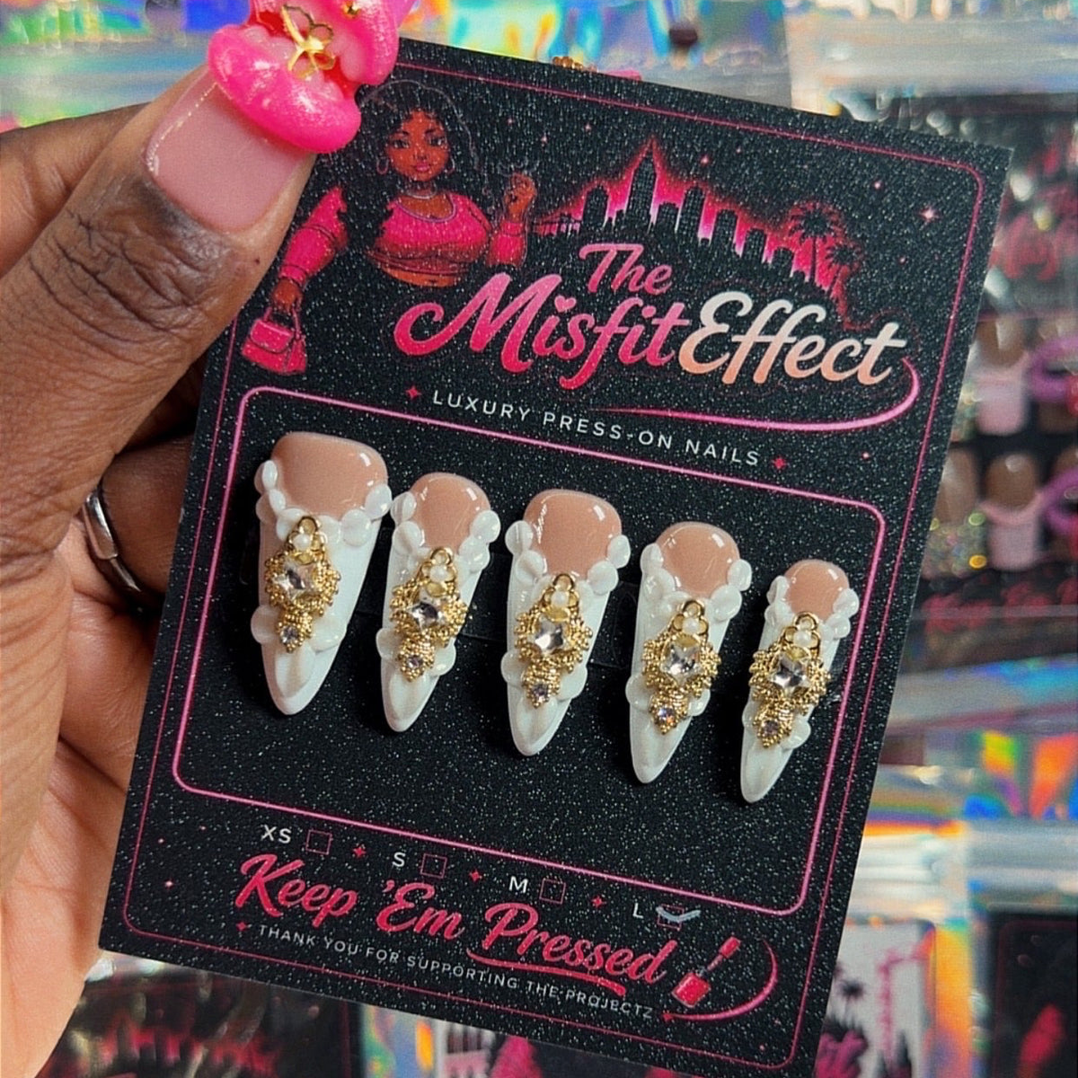 Mrs. Money | Stiletto Press-On Nails