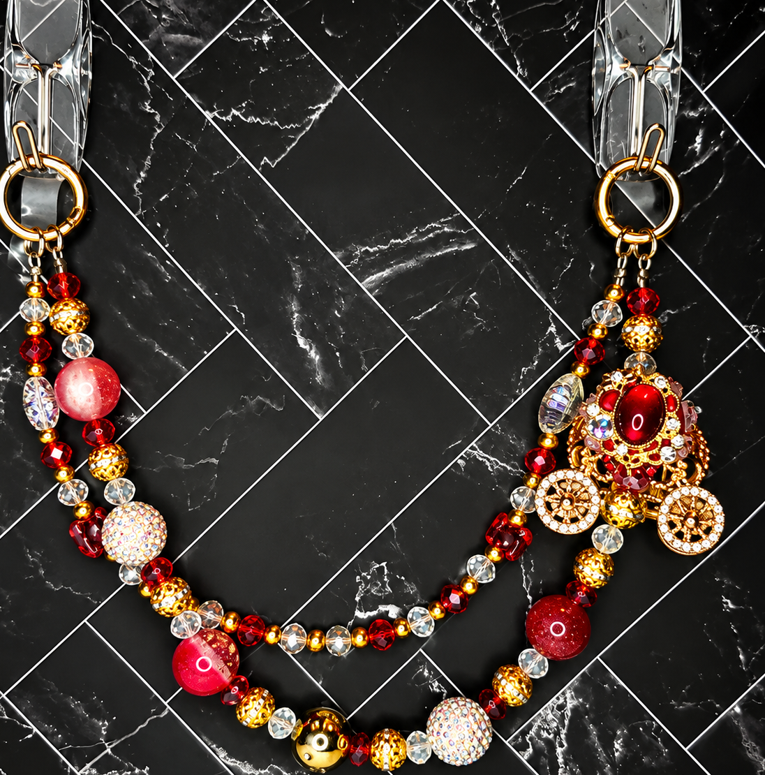 Pookie After Midnight | Jeweled Carriage Bag Charm