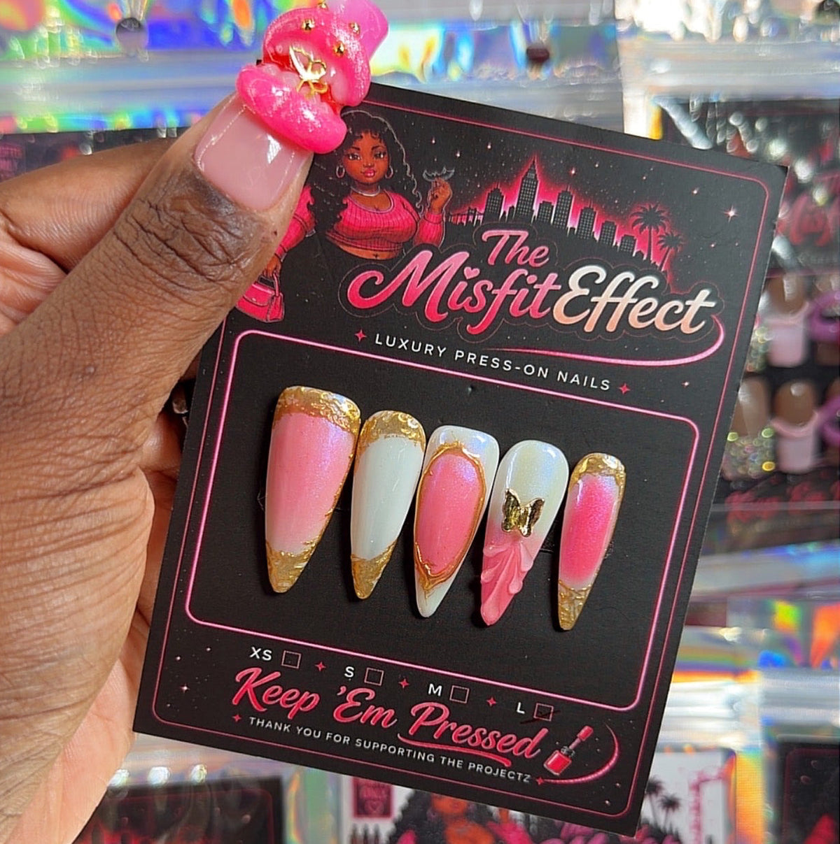 Golden Hour | Stiletto Press-On Nails