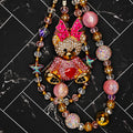 Bougie Bear Bag Charm | Rhinestone & Beaded Purse Charm