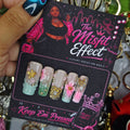 Garden Party Problems | Large Square Pastel Floral Butterfly Press-On Nails