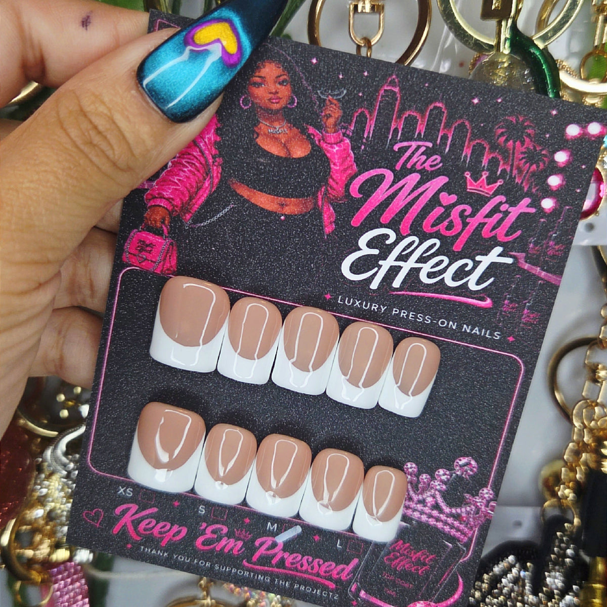 French & Unbothered | Medium Baby Duck Classic French Press-On Nails