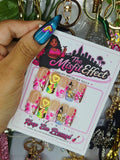 Passport Pending | Small Square Tropical Floral Press-On Nails