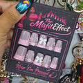 Pink Champagne | 3D Floral Large Duck Press-On Nails