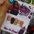Caramel Drip | Large Short Square Brown Nude French Press-On Nails