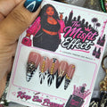 Wild Side | Small Stiletto Black & White Animal Print Press-On Nails