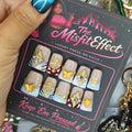 Golden Heiress | Medium Duck Luxury Charm Press-On Nails